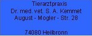 Logo Tierarztpraxis Kemmet